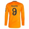 Camisola Real Madrid Mbappé 9 Manga Comprida Homen Equipamento 2ª 24/25